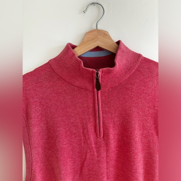 EVERARD’s | BNWT  Men’s Pima cotton 1/4 zip sweater vest | size large - Picture 6 of 6